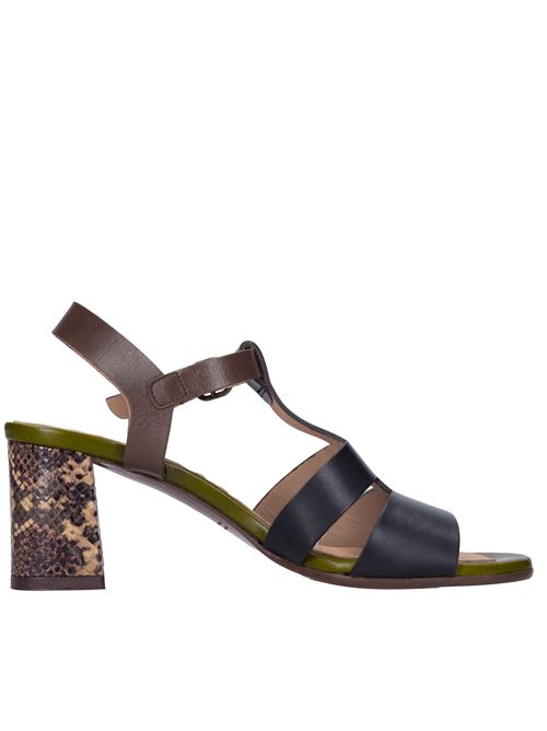 Sandali in pelle CHIE MIHARA | LURATA TROKANERO-MARRONE-VERDE